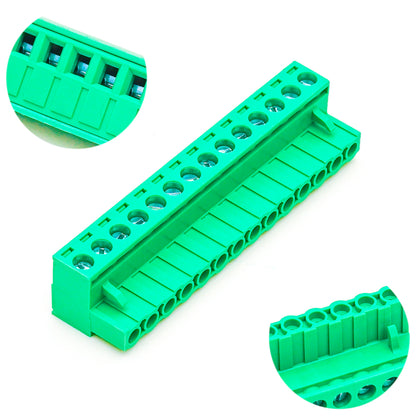 14-position green pluggable terminal