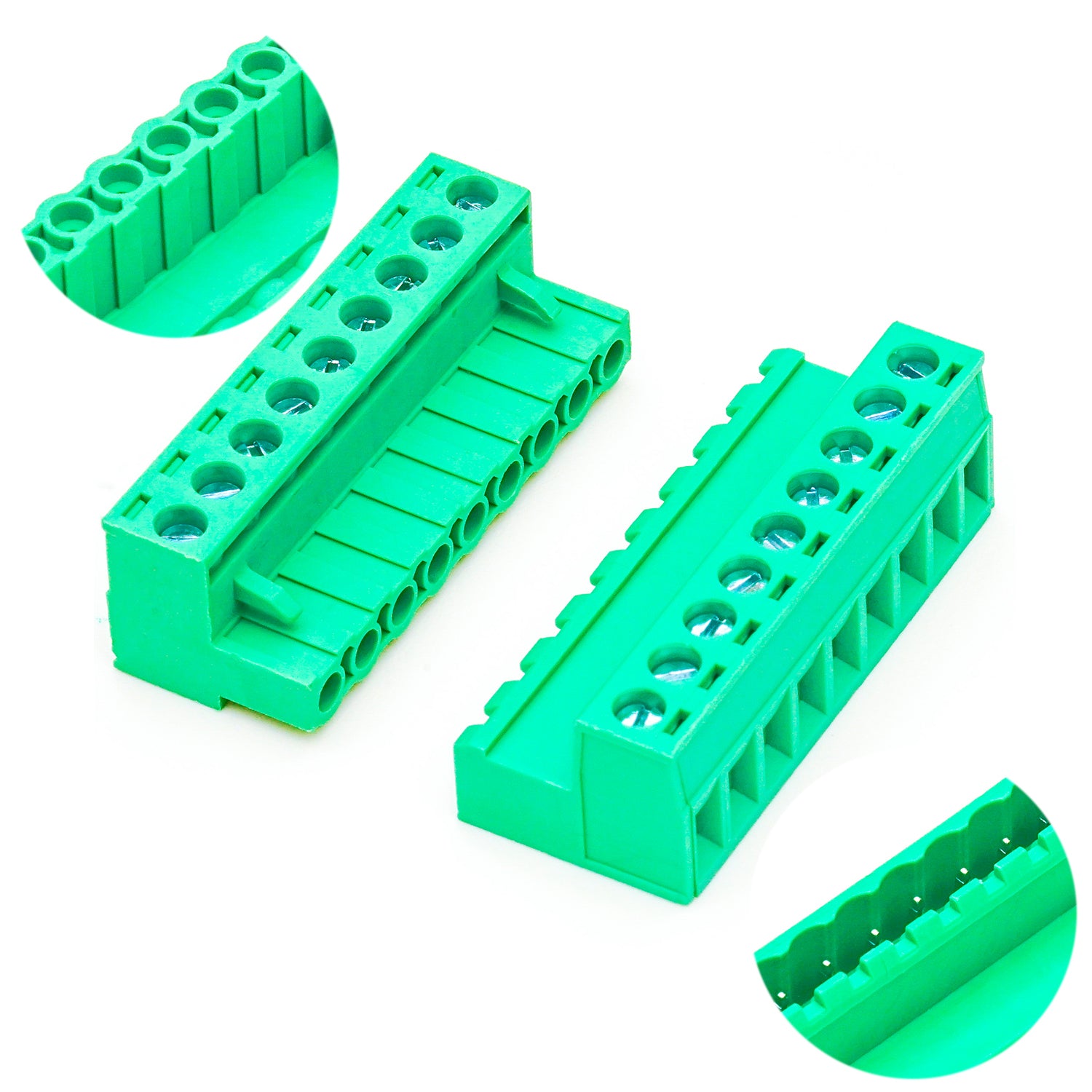 9P plug and header terminal block