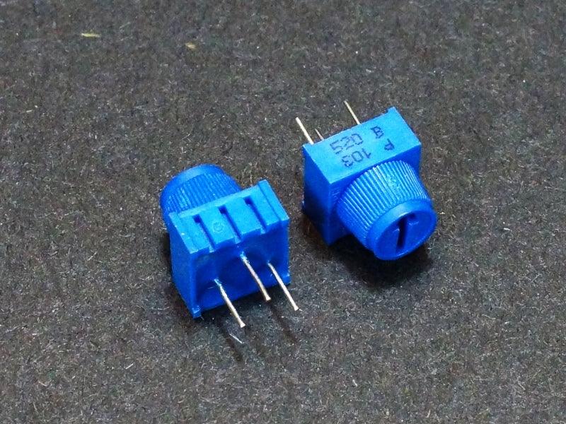 Potentiometer 10K Single-Turn Finger Adjustment (2-Pack)