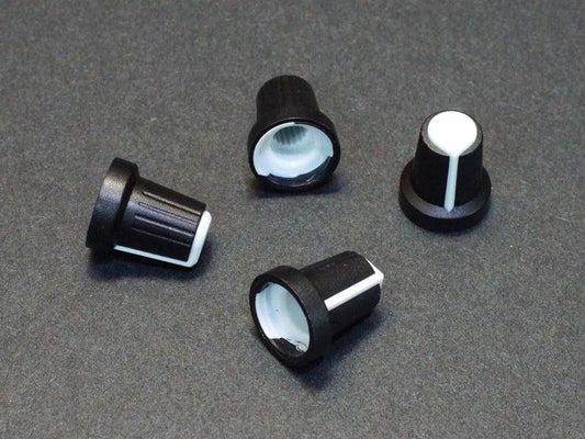 Potentiometer Control Knob – White (4-Pack)