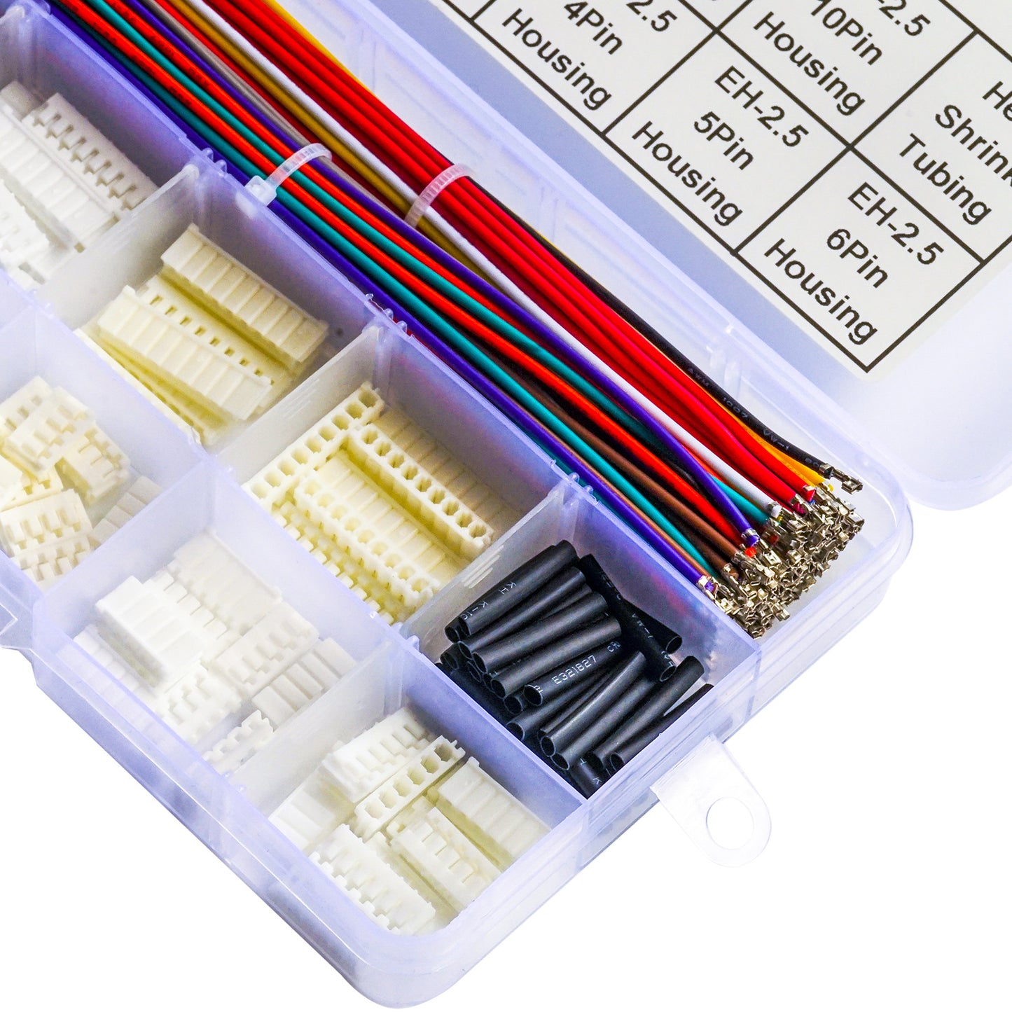 Premium quality 22AWG pre-crimped wires designed for JST EH 2.5 connector kit