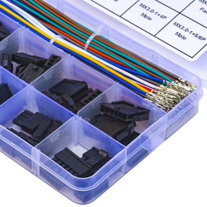 Premium 22AWG pre-crimped wires designed for Molex MX3.0mm connector kit