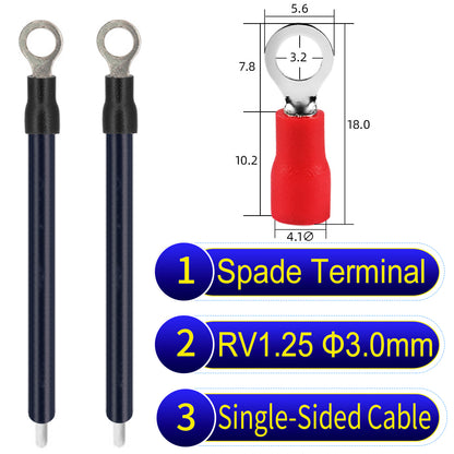 RV1.25_3mm_single-head_ring_terminal_18AWG_insulated_cable_Black_connector