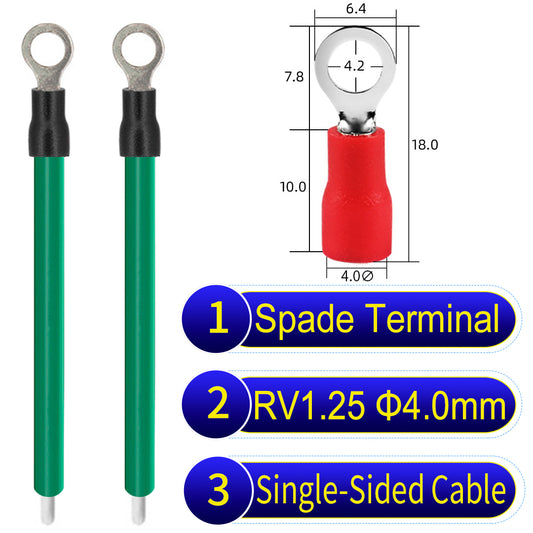 RV1.25_4mm_single-head_ring_terminal_18AWG_insulated_cable_Green_connector