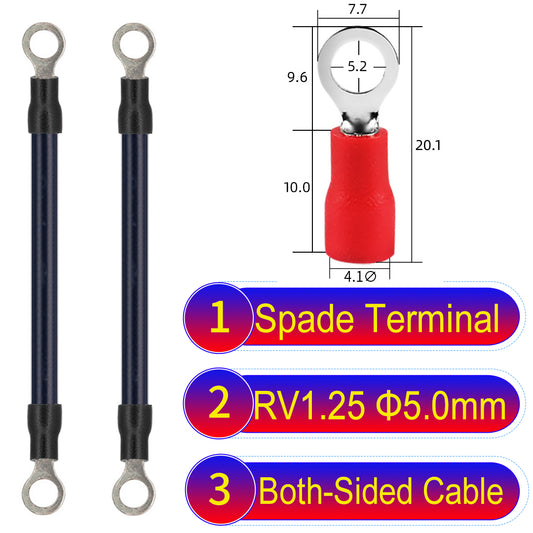 RV1.25_5mm_both_sided_ring_terminal_18AWG_insulated_cable_Black_connector