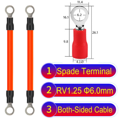 RV1.25_6mm_both_sided_ring_terminal_18AWG_insulated_cable_Orange_connector