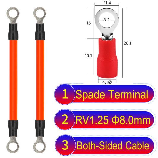 RV1.25_8mm_both_sided_ring_terminal_18AWG_insulated_cable_Orange_connector