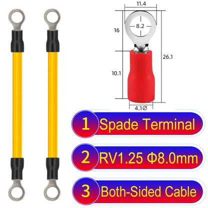 RV1.25_8mm_both_sided_ring_terminal_18AWG_insulated_cable_Yellow_connector