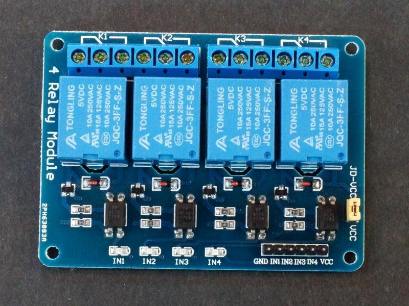 Relay Module 5V x 4 Relay w/ Opto-isolation