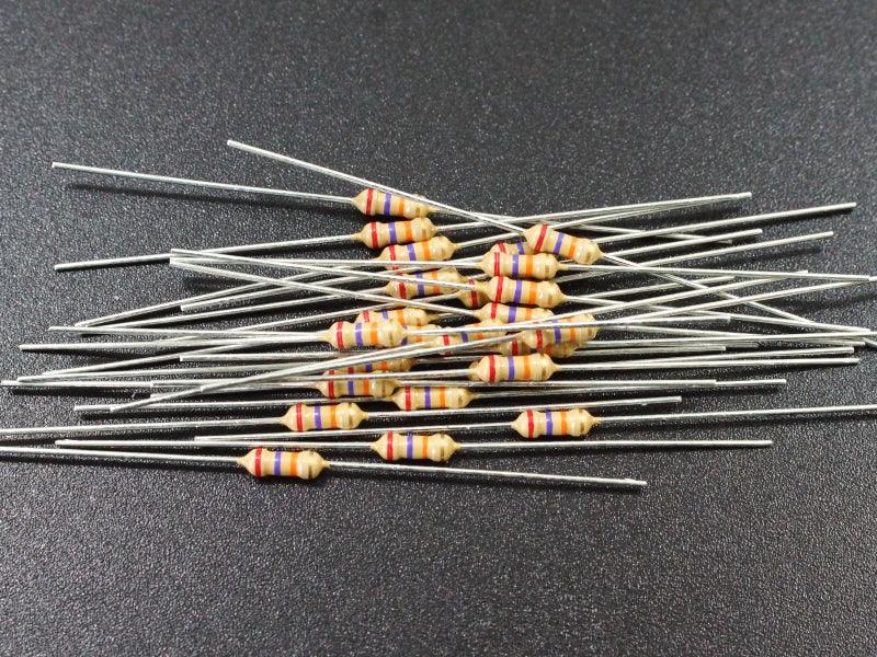 Resistor 27K Ohm 5% 1/4W (25-Pack)