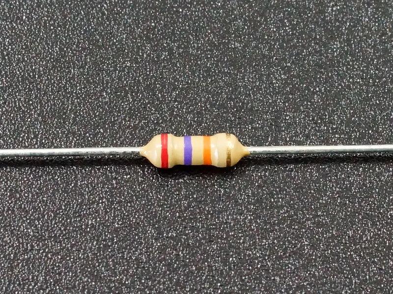 Resistor 27K Ohm 5% 1/4W (25-Pack)