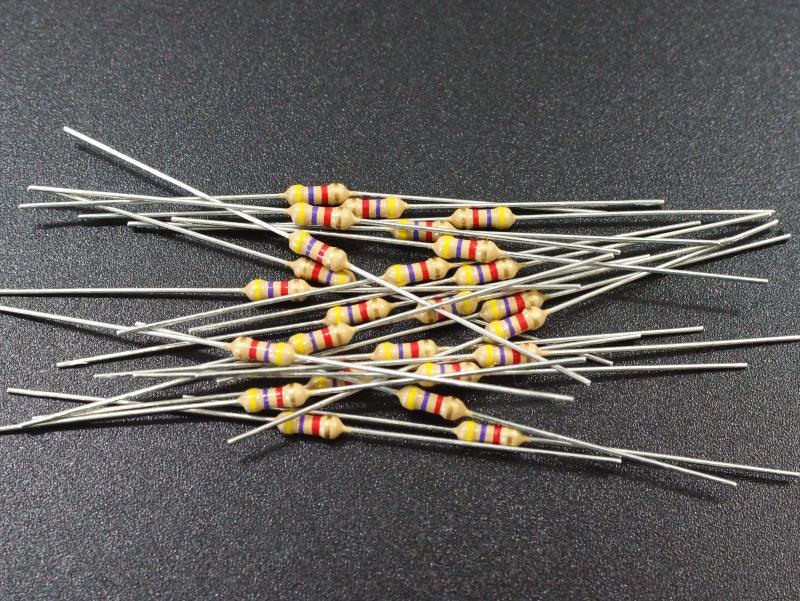 Resistor 4.7K Ohm 5% 1/4W (25-Pack)