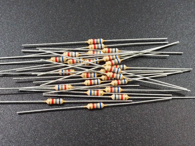 Resistor 6.8K Ohm 5% 1/4W (25-Pack)