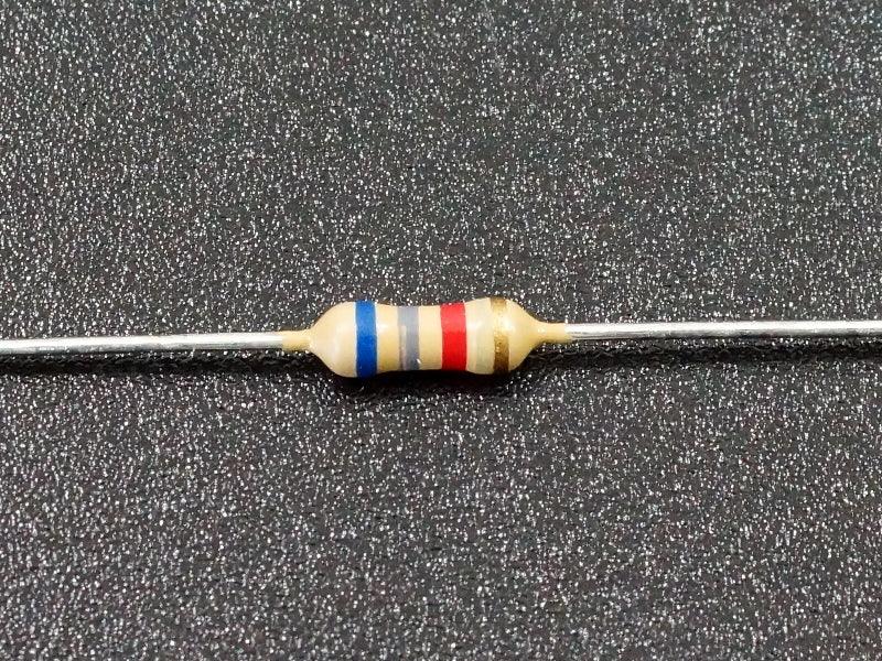 Resistor 6.8K Ohm 5% 1/4W (25-Pack)