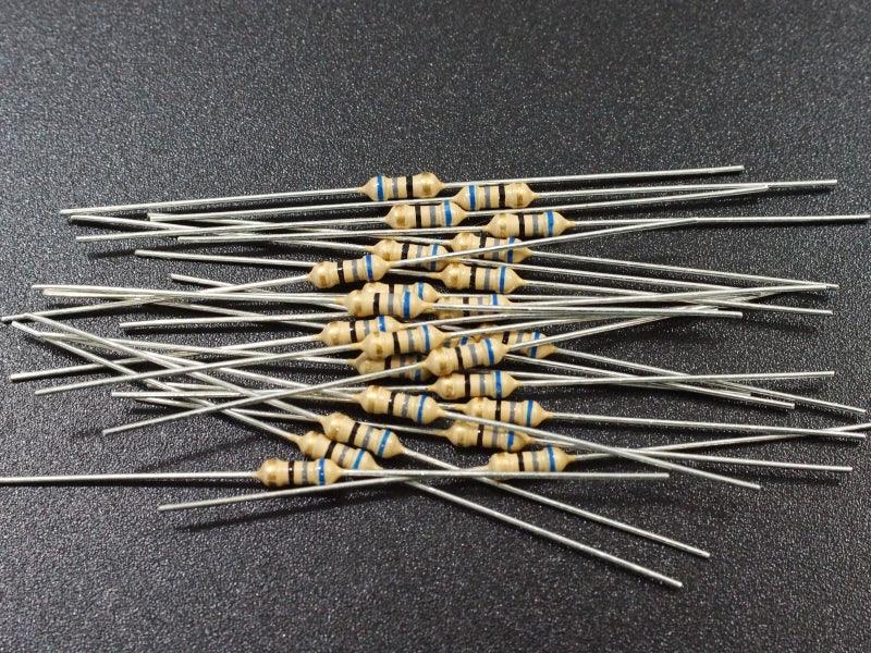 Resistor 68 Ohm 5% 1/4W (25-Pack)