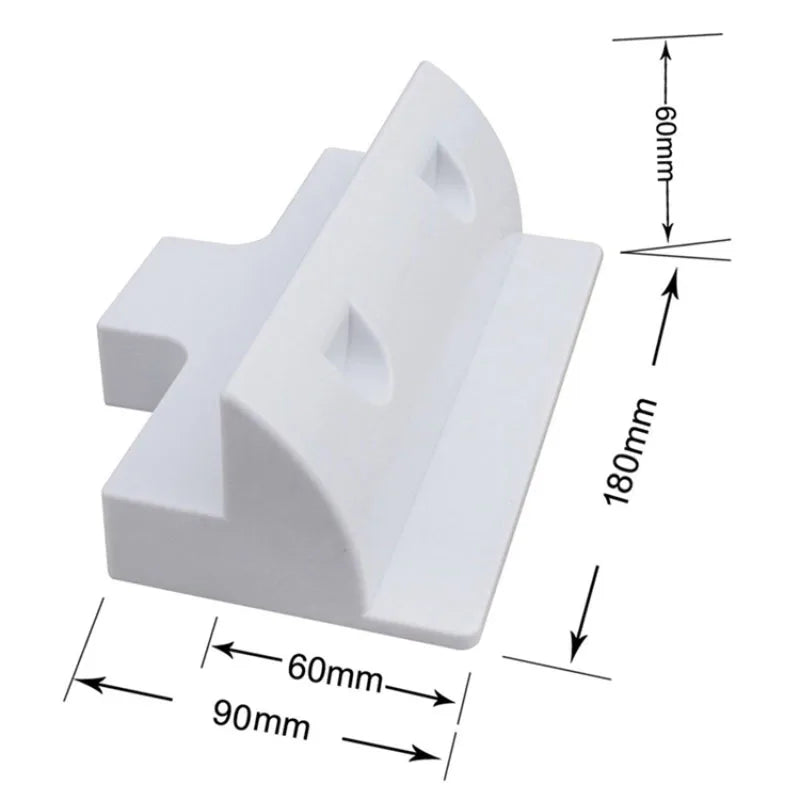 Solar Panel Base Mounting Bracket Black & White Plastic Frame Fixing for Solar Battery, EV, RV, Yacht