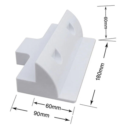 Solar Panel Base Mounting Bracket Black & White Plastic Frame Fixing for Solar Battery, EV, RV, Yacht