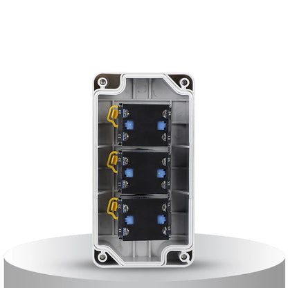 Waterproof Control Box 22mm Inching Switch For Electrical Applications High Current Push Switch Circuit Breaker