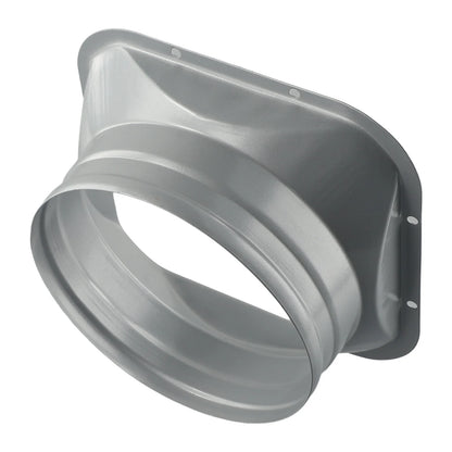 For Kitchen Hood Ventilator Pipe Connecting Vent Flange Exhaust Duct 4-10inch Electrostatic Spray Metal Silver-gray