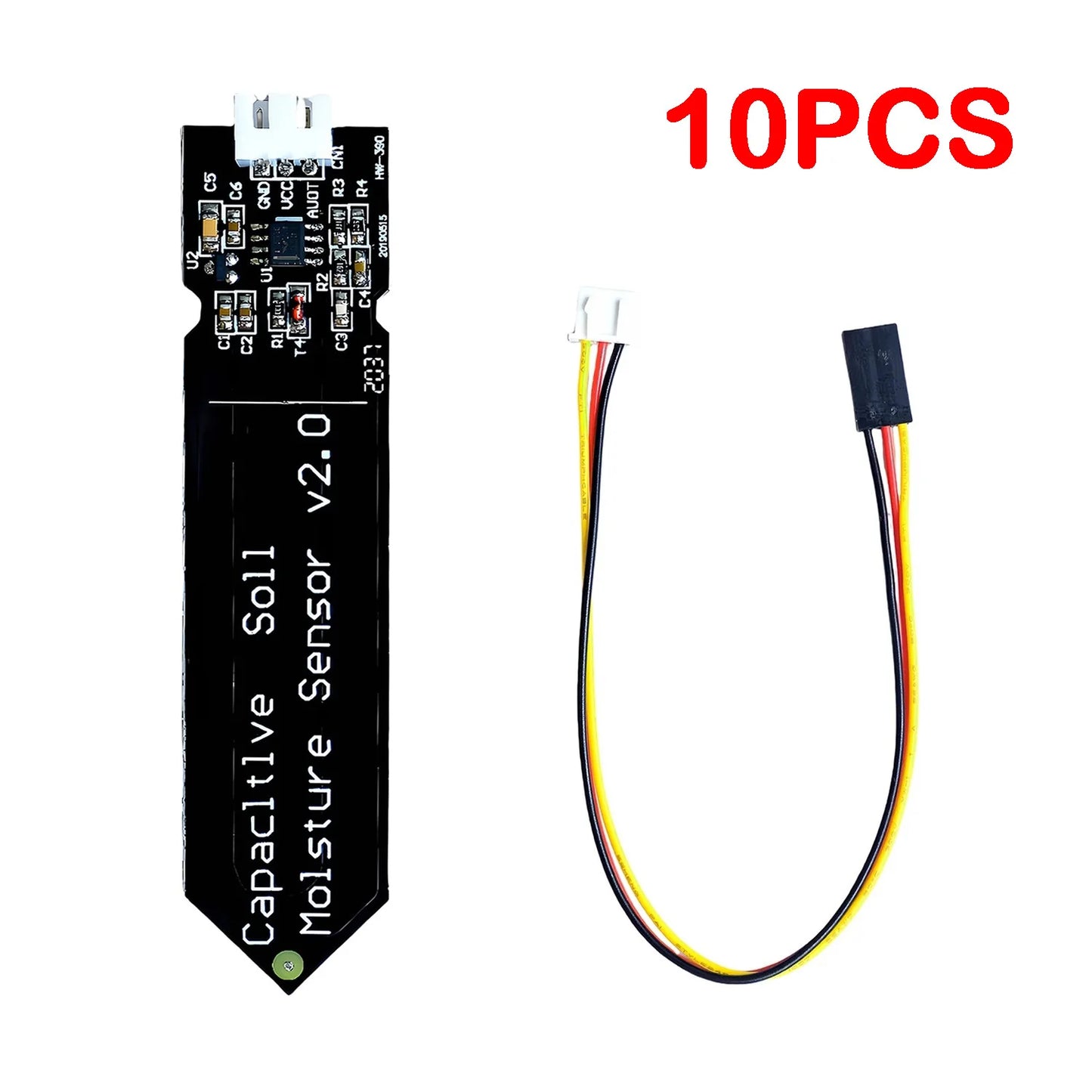 Capacitive Soil Moisture Sensor Module Corrosion Resistant Wide Voltage 3.3-5.5V for Arduino Garden Watering