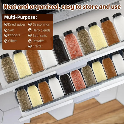 Portable Spices Seasoning Shaker Bottles Sugar Salt Pepper Jars BBQ condiment dispenser Empty Plastic Container Kitchen Gadgets