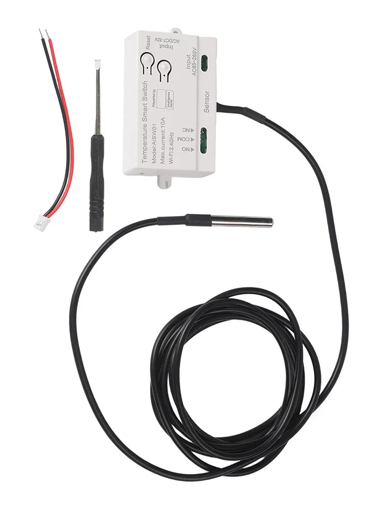 WiFi Temperature and Humidity Sensor with Remote Control Smart Home Automation with For Tuya App for Convenience