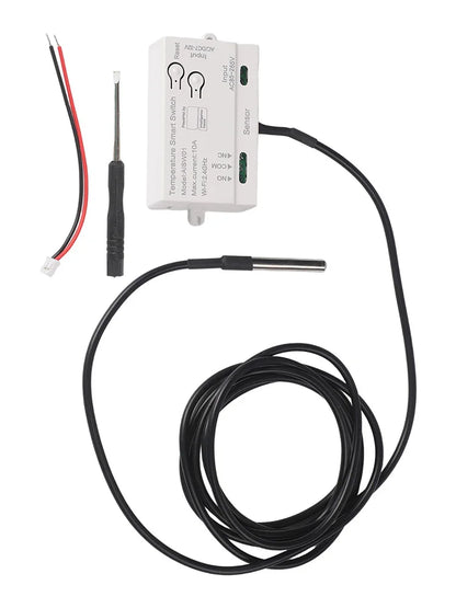 WiFi Temperature and Humidity Sensor with Remote Control Smart Home Automation with For Tuya App for Convenience