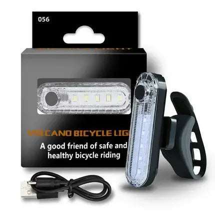 Rechargeable Bike Light Front Light Taillight Mini Night Safety Warning Lantern Bicycle Accessories for Night Outdoor Cycling