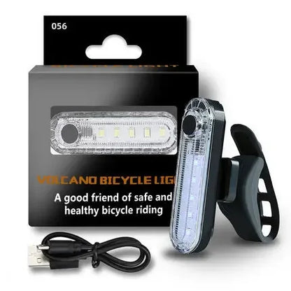 Rechargeable Bike Light Front Light Taillight Mini Night Safety Warning Lantern Bicycle Accessories for Night Outdoor Cycling