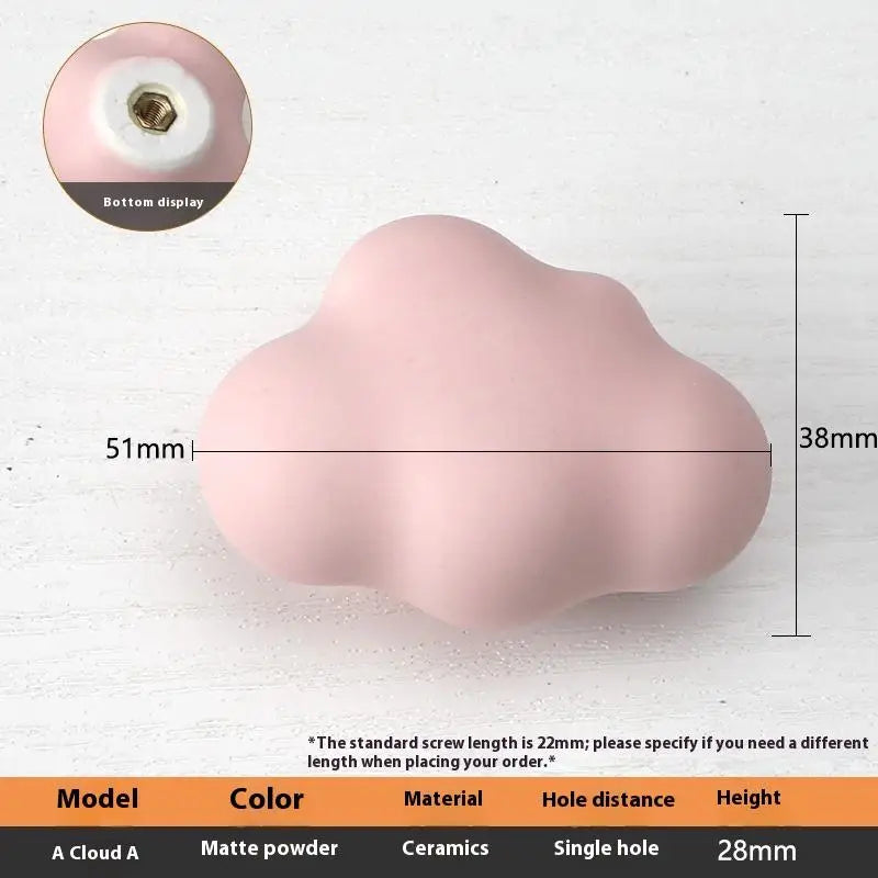 1pc Children's Furniture Handles Nordic Ceramic Children Room Cabinet Handles Macaron Colorful Round Drawer Knobs And Pulls