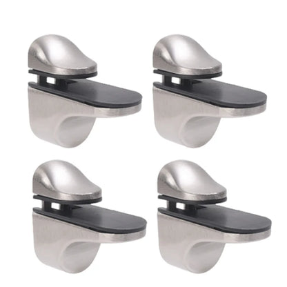 4/1pcs Adjustable Glass Shelf Holder Clamp Bathroom Support Brackets Shelves Holder Wood Shelves Support Shelf Bracket For Glass