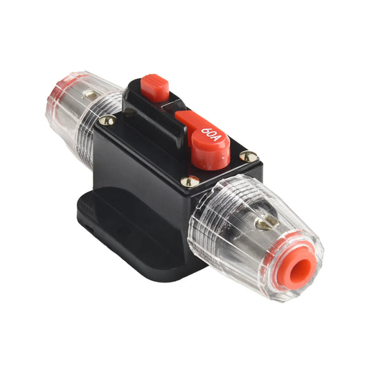12V-24V DC Auto Inline Fuse Breaker Battery Safety Audio System Protection Overload Protection Device Temperature Resistance