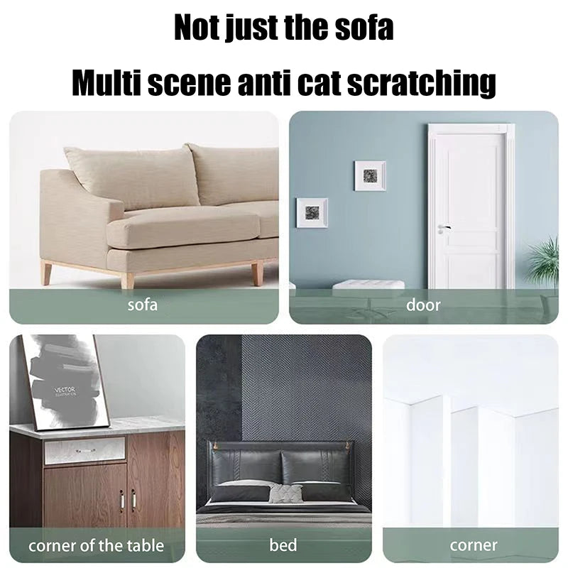PVC Sofa Clear Waterproof Tape Furniture Guard Transparent Self-Adhesive Cats From Scratching Furniture Protectors Tape