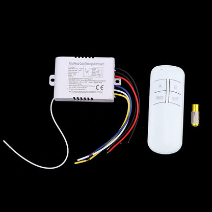 220V RF433 1/2/3/4 Ways Digital Remote Control Light Switch Wireless ON OFF Switch For Light Bulb Chandelier