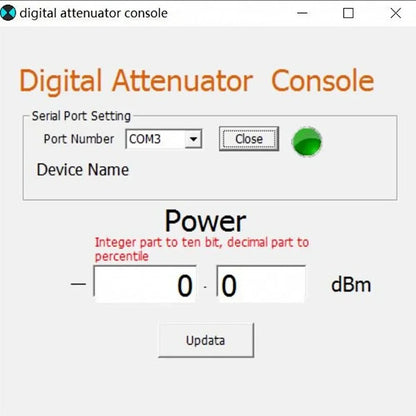 6G Digital Programmable Attenuator 30DB Step 0.25 RF Module LF-6GHz 30DB Step Size 0.25DB OLED Display SMA 0-31.75dB