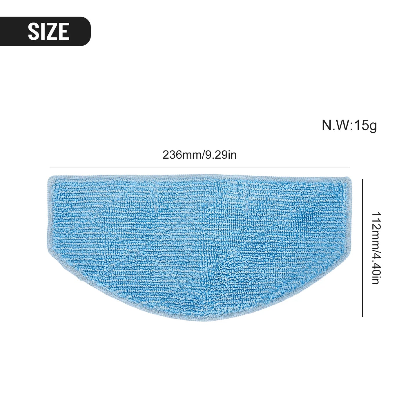 Washable Microfiber Replacement Mop Pad for Tikom G8000 Pro for Honiture for G20 Automatic Floor Cleaner Cleaning Cloth