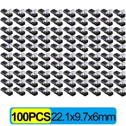 100x Waterproof Plug Wire Connector 2 Pin Way Cable Plug Car Electric Wire Snap Connectors Strip Terminal Connection Wholesale
