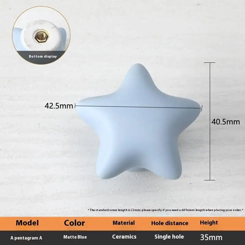 1pc Children's Furniture Handles Nordic Ceramic Children Room Cabinet Handles Macaron Colorful Round Drawer Knobs And Pulls