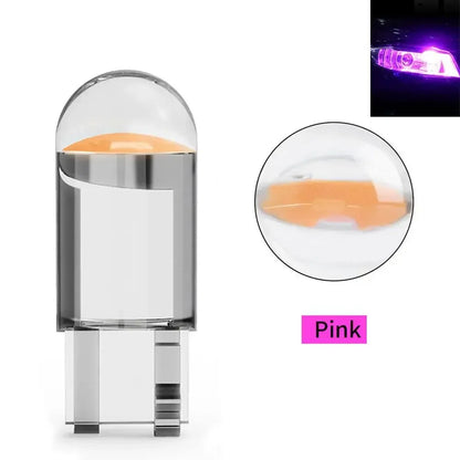 10/5pcs W5W Led T10 Car Light COB Glass 6000K White Auto Automobiles License Plate Lamp Dome Read DRL Bulb Style 12V Universal