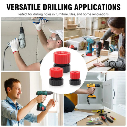 1/3pcs Adjustable Drill Bit Depth Stop 3-13mm Drill Bit Stop Collar Shaft Limit Metric Lock Positioner Hole Guide Woodwork Tools