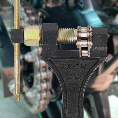 420-530 Chain Breaker Cutter Splitter Tool Motorcycle Link Remover Repair Kit Heavy Duty Forged Steel for ATV Dirt Bike Go Kart