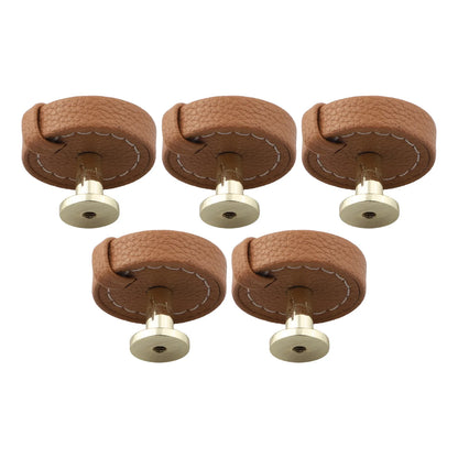 For Kitchen Cabinets Zinc Alloy Knobs Leather Drawer Pulls Stylish Furniture Pulls Sturdy Construction Stylish Furniture Accents