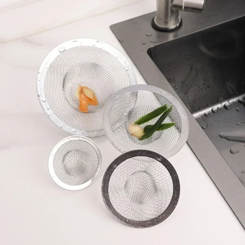 20x Stainless Steel Sink Filter Kitchen Bathroom Floor Drain Mesh Filters Drain Basket Waste Screen Hole Trap Strainer Stopper
