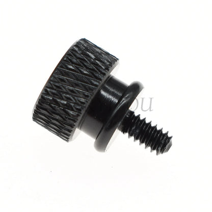 6#-32×6.5mm Aluminum Alloy Knurled Thumb Screw for PC Case & HDD — 5-Pack