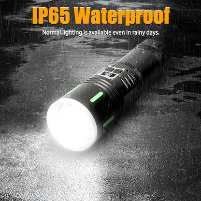 Super Powerful 19000000LM LED Flashlight Rechargeable Big Aperture Torch
