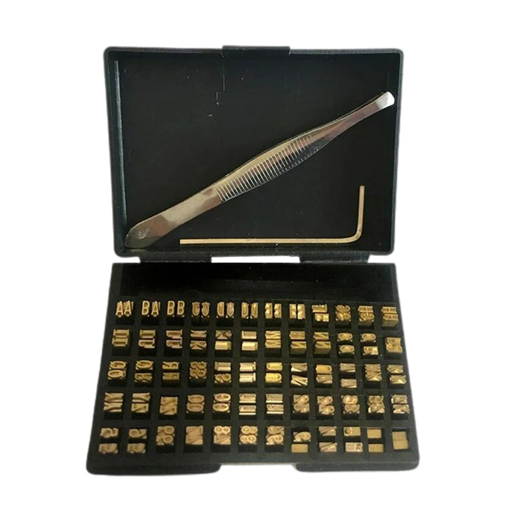 Hot Stamp Copper Letters 2×4×15mm for Coding Machine, Thermal Ribbon Printing Font for Manual and Semi-Automatic Coding