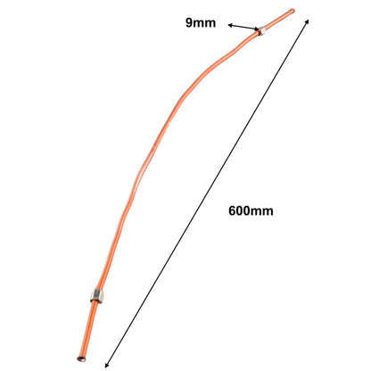 Reliable Air Compressor Exhaust Tube Replacement, Copper+Aluminum Material, 600mm Full length, G1/8 Thread Standard