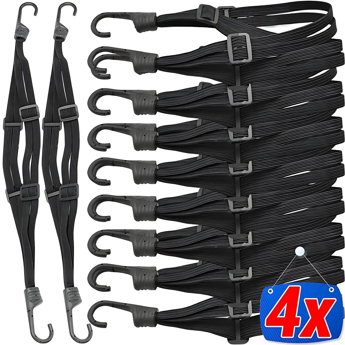 60/90cm Motorcycle Helmet Straps Motorcycle Accessoy Hooks Luggage Retractable Elastic Rope Fixed Strap Motos Helmet Luggage Net