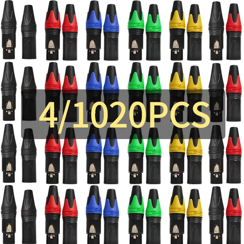3 Pin XLR Male to Female Adapter Connector Mic Audio Plug Converter for Microphone Mixer Amplifier Sound Equipment