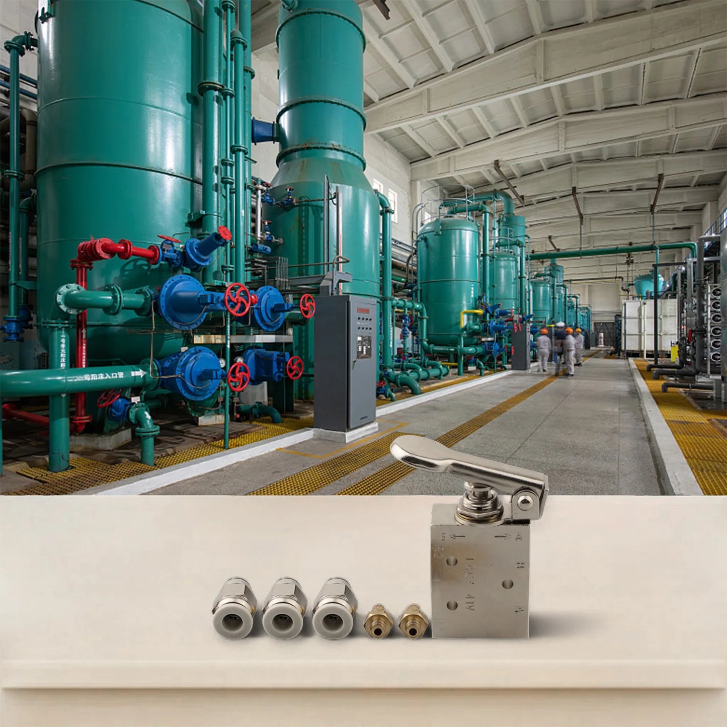 TAC2-41P+34T Pneumatic Valve 2 Position 3Way Mechanical Valve With 6mm Connector Pneumatic Switch Valve For Automatic Equipment